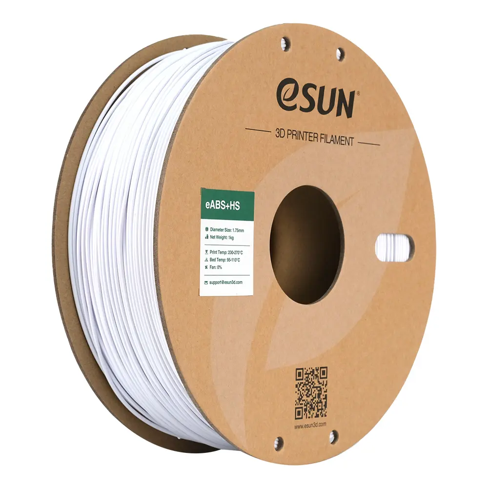 eSun eABS + High Speed - Filamento para impresión 3D - 1,75 mm (1Kg) - Blanco