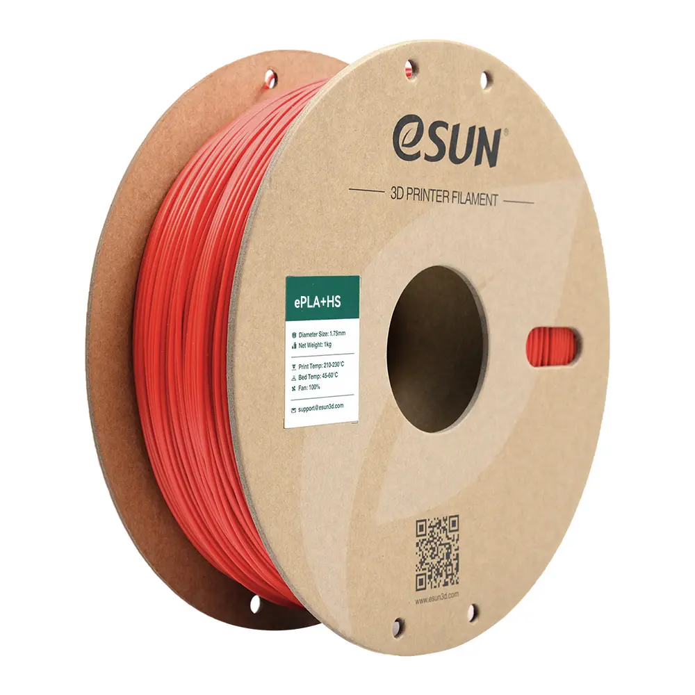 eSun PLA+ High Speed - Filamento para impresión 3D – 1,75mm (1Kg) – Rojo