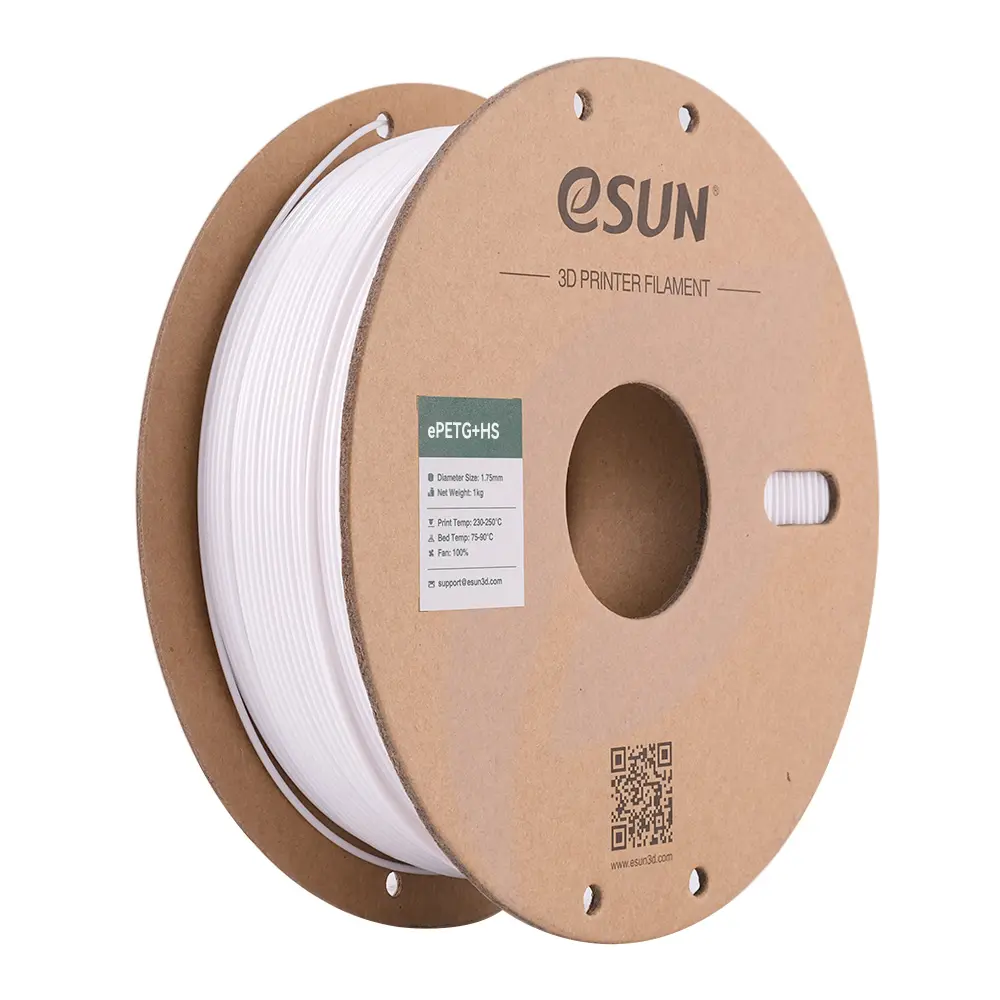eSun PETG + High Speed - 3D printing filament – 1.75mm (1Kg) – Solid White