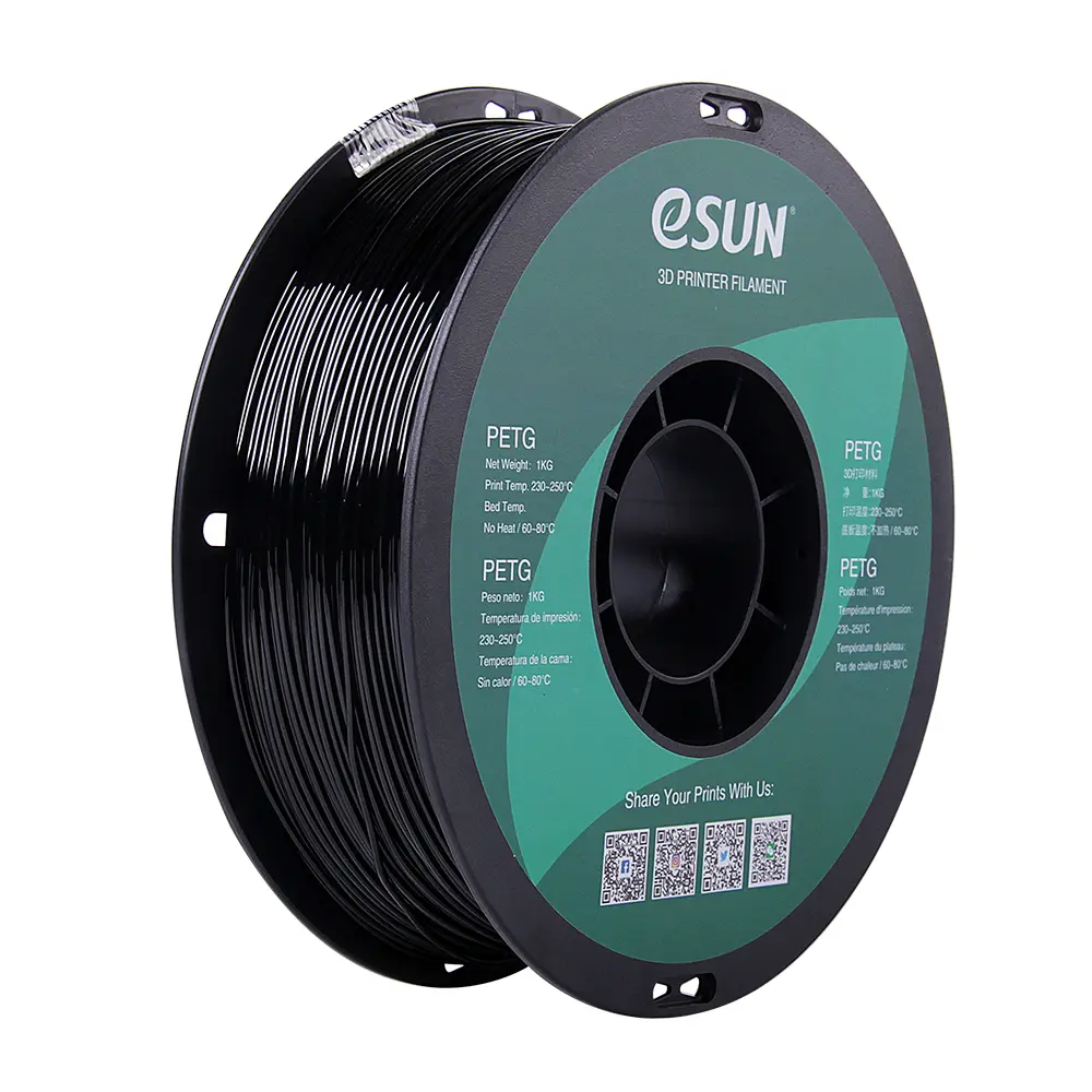 eSun PETG  - 3D printing filament - 1.75 mm (1Kg) - Black