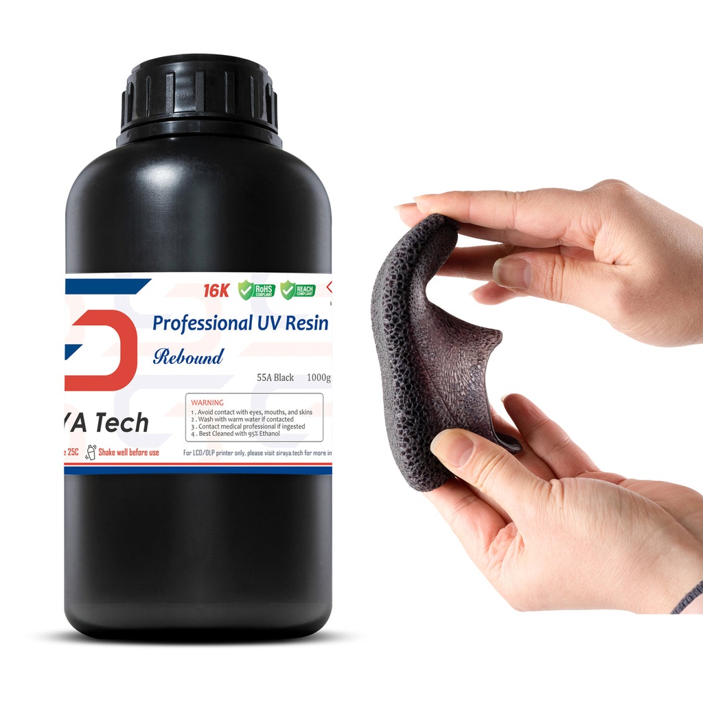 Siraya Tech - Rebound 55A Negro - 1 kg de resina