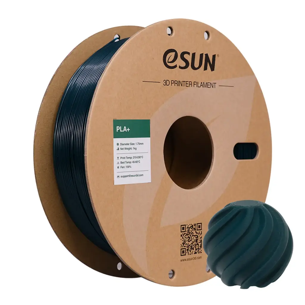 eSun PLA+ - Filamento para impresión 3D - 1,75 mm (1Kg) - Verde