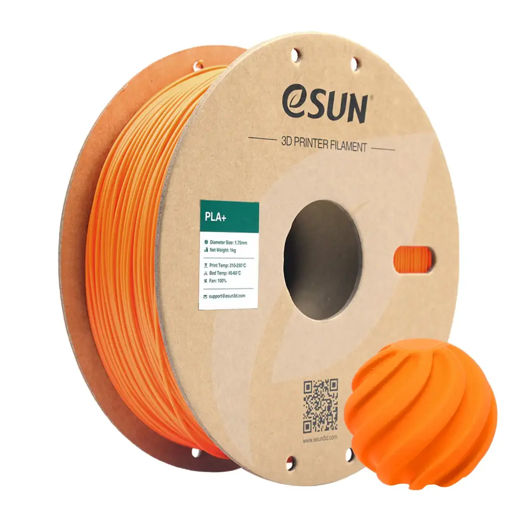 eSun PLA+ - Filamento para impresión 3D – 1,75mm (1Kg) – Naranja