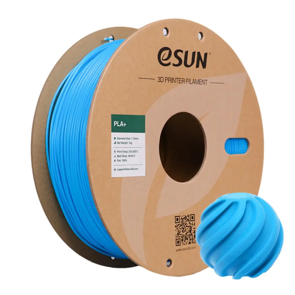 eSun PLA+ - Filamento para impresión 3D – 1,75mm (1 Kg) – Azul claro