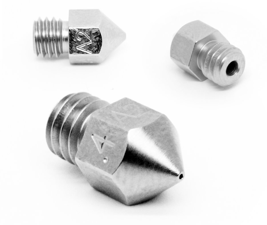 Micro Swiss - Boquilla MK8 de 0,40 mm, de acero para herramientas A2 chapado, resistente al desgaste