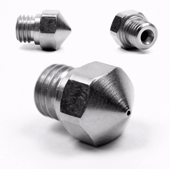 Micro Swiss - 0,6 mm - boquilla para hotend MK10 All Metal SOLO A2 - Acero templado