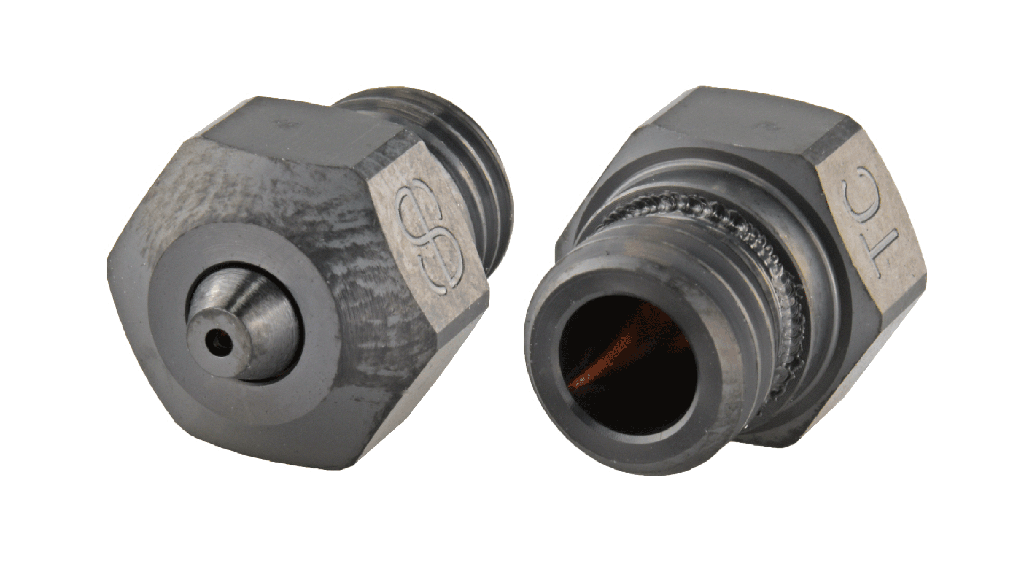 Phaetus x PrimaCreator MK10 Boquilla de carburo de tungsteno con tubo de PTFE 0,8 mm - 1 ud.