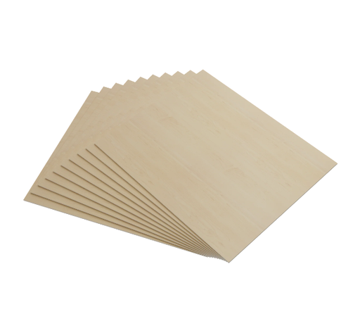 [ALSBS100-3mm] AlgoLaser 100 x 100 x 3 mm Basswood Plywood