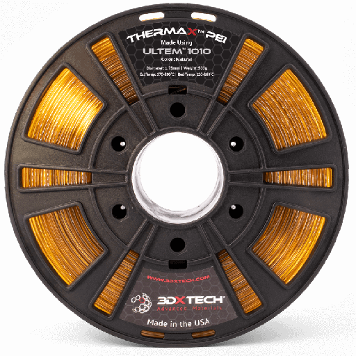 [PEI02UN200500BK01] 3DXTech ThermaX™ PEI 1010 | Filamento para impresión 3D | 1,75 mm (0,5 kg) | Negro