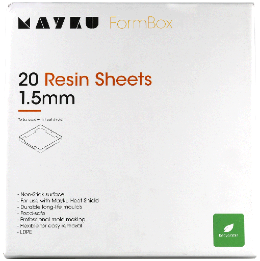 [MREA200100AA] Mayku Resin Sheets (LDPE Sheets) 20 pack of 1.5mm