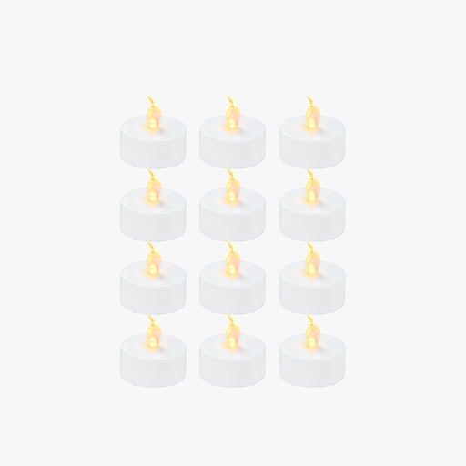 [B-KC008] Bambu Lab LED Flame Tea Light Candle Set Warm Yellow (12pcs)