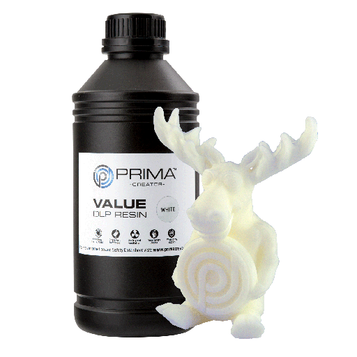 [PV-RESIN-B405-1000-WH] PrimaCreator Value UV / DLP Resin - 1 kg - White
