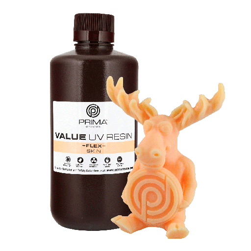 [PV-RF-B405-1000-SK] PrimaCreator Value Flex UV Resin - 1 kg - Skin