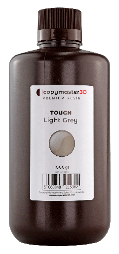 [CM-RT-B405-1000-LG] Copymaster3D Resina resistente a los rayos UV - 1000 ml - Gris claro