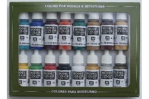 [70142] Vallejo Acrylic Model Color Set Ancient/Medieval (16)