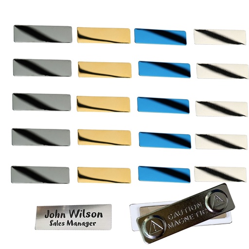 [4008060136] Creality Falcon Series Stainless Steel Name Tags Badges - 20pcs