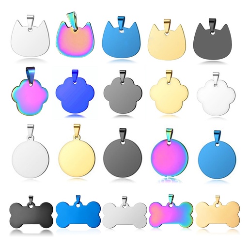 [4008060133] Creality Falcon Series Pets Tag Metal Pendant - 20pcs