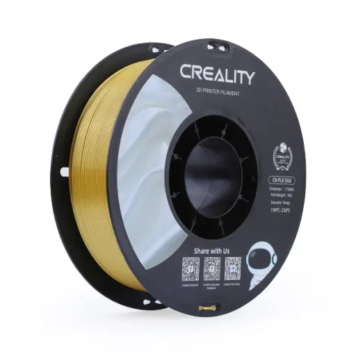 [3301120001] Creality CR-PLA Silk | Filamento para impresión 3D | 1,75 mm (1 kg) | Dorado
