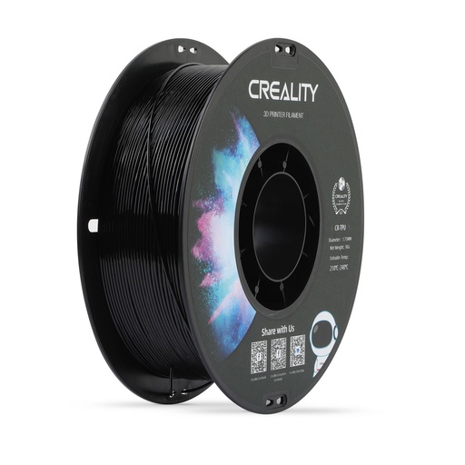 [3301040040] Creality CR-TPU | Filamento para impresión 3D | 1,75 mm (1 kg) | Negro