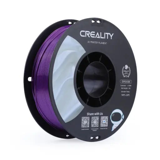 [3301120005] Creality CR-PLA Silk | Filamento para impresión 3D | 1,75 mm (1 kg) | Morado