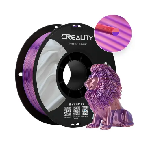 [3301120013] Creality CR-PLA Silk | Filamento para impresión 3D | 1,75 mm (1 kg) | Rosa púrpura
