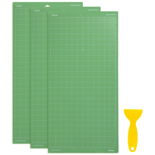 [SG-GJ-0026-US-L-B2B] LOKLiK Cutting Mat - Green Standard Grip - 30cm x 60cm - 3-pack