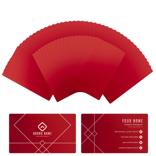 [P5020124] xTool Tarjetas de visita de metal - 60pcs | Negro