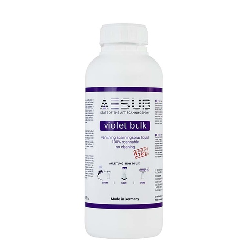 [AESVB501] AESUB Violet - Spray Gun Solution Scanning Spray - 1000 ml