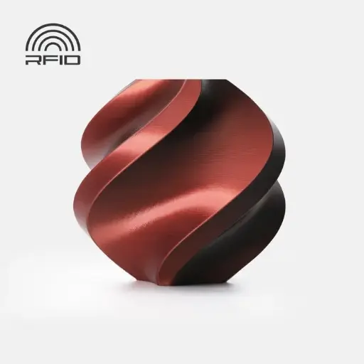 [A05-T5-1.75-1000-SPL] Bambu Lab PLA Silk Multi-Colour – 3D printing filament – 1.75 mm (1 kg) – Velvet Eclipse (black and red)
