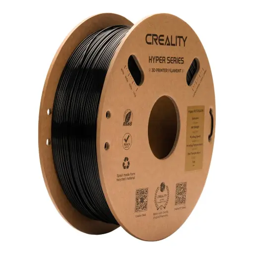 [3301030043] Creality Hyper PETG - Filamento para impresión 3D - 1,75mm (1Kg) – Negro