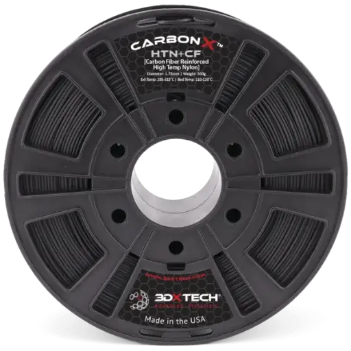 [HTN04GF100750BK00] 3DXTech FibreX PPA+GF15 - Filamento para impresión 3D - 1,75mm (750g) – Negro