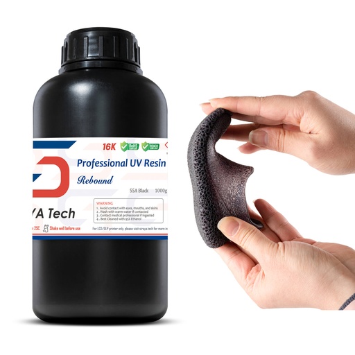 [ST0050] Siraya Tech -Rebound 55A Black - 1KG Resin