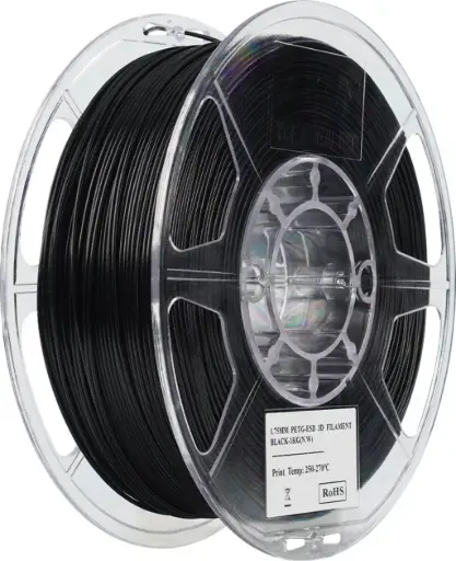 [PETG-ESD175B1TZ1] eSun PETG-ESD - Filamento para impresión 3D – 1,75mm (1 Kg) – Negro