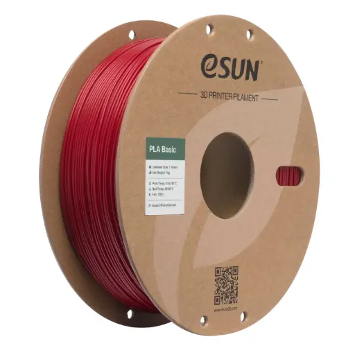 [PLA-Basic175O-FR1P1] eSUN PLA-Basic - Filamento para impresión 3D – 1,75mm (1Kg) – Naranja/Fuego/Rojo