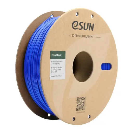 [PLA-Basic175U1P1] eSUN PLA-Basic - Filamento para impresión 3D – 1,75mm (1Kg) – Azul