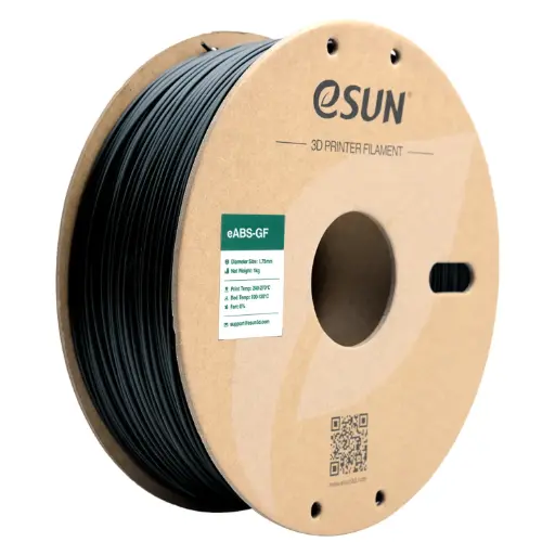 [eABS-GF-P175B1] eSun ABS-GF - Filamento para impresión 3D – 1,75mm (1Kg) – Negro