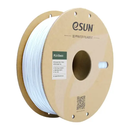 [PLA-Basic175C-W1P1] eSUN PLA-Basic - 3D printing filament – 1.75mm (1Kg) - Cold White