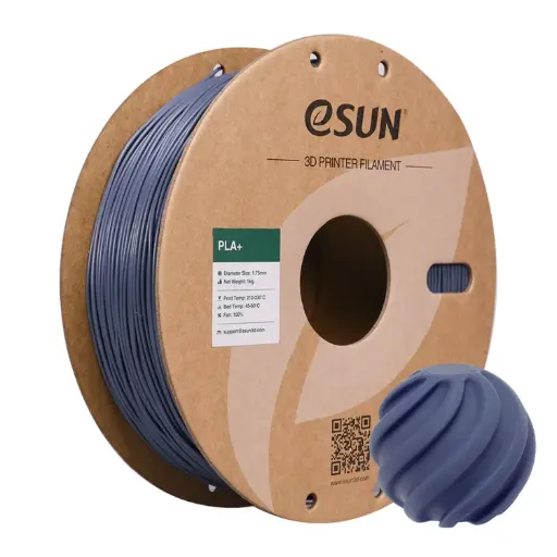 [PLA+P175H1] eSun PLA+ - 3D printing filament – 1.75mm (1Kg) – Grey