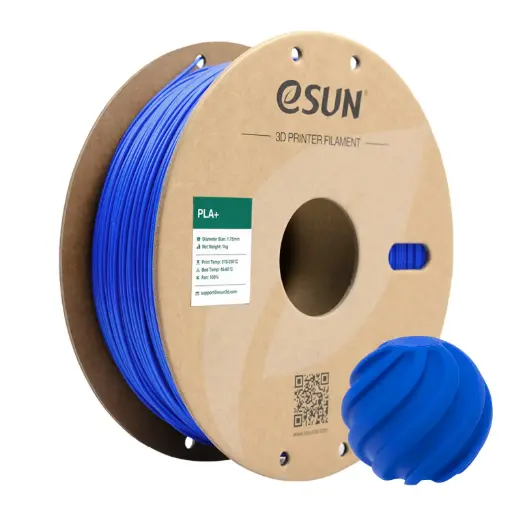 [PLA+P175U1] eSun PLA+ - Filamento para impresión 3D – 1,75mm (1Kg) – Azul