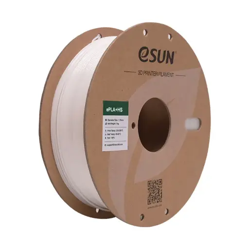 [ePLA+HS-P175W1] eSun PLA+ High Speed - 3D printing filament – 1.75mm (1Kg) – White