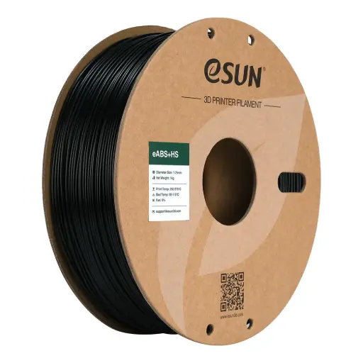 [eABS+HS-P175B1] eSun eABS + High Speed - 3D Printing Filament - 1.75 mm (1 kg) - Black