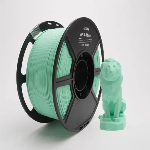 [ePLA-Matte-P175MG1] eSun PLA -Matte - Filamento para impresión 3D – 1,75mm (1Kg) – Verde menta