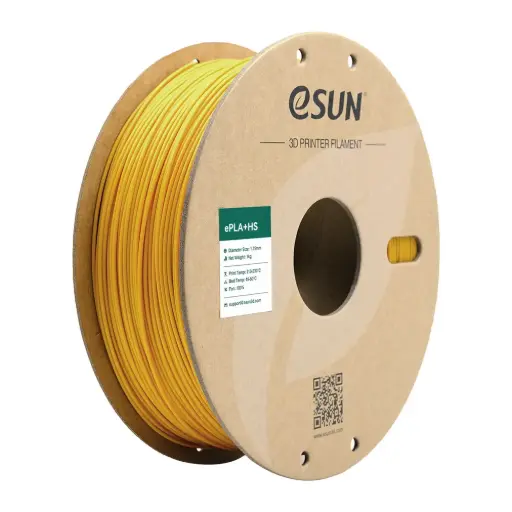 [ePLA+HS-P175Y1] eSun PLA+ High Speed - Filamento para impresión 3D – 1,75mm (1Kg) – Amarillo