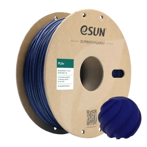 [PLA+P175DU1] eSun PLA+ - Filamento para impresión 3D - 1,75 mm (1Kg) - Azul oscuro