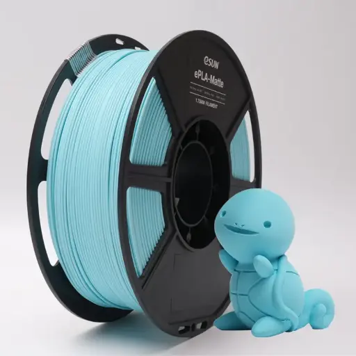 [ePLA-Matte-P175LU1] eSun ePLA-Matte - Filamento para impresión 3D - 1,75 mm (1Kg) - Azul claro