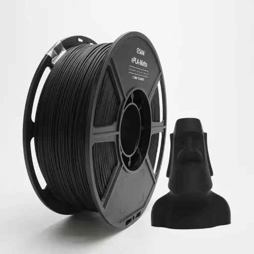 [ePLA-Matte-P175DB1] eSun ePLA-Matte - 3D printing filament - 1.75 mm (1Kg) - Black