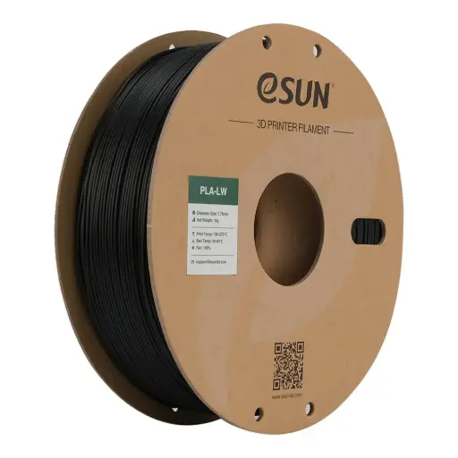 [PLA-LW175B1P1] eSUN PLA-LW - 3D printing filament – 1.75mm (1Kg) – Black