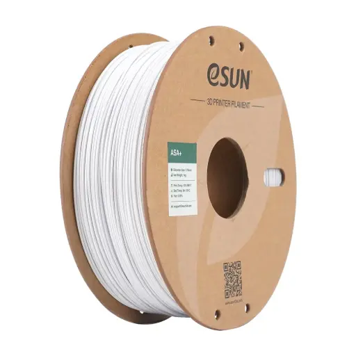 [ASA+175C-W1P1] eSUN ASA+ - Filamento para impresión 3D – 1,75mm (1 Kg) – Blanco frío
