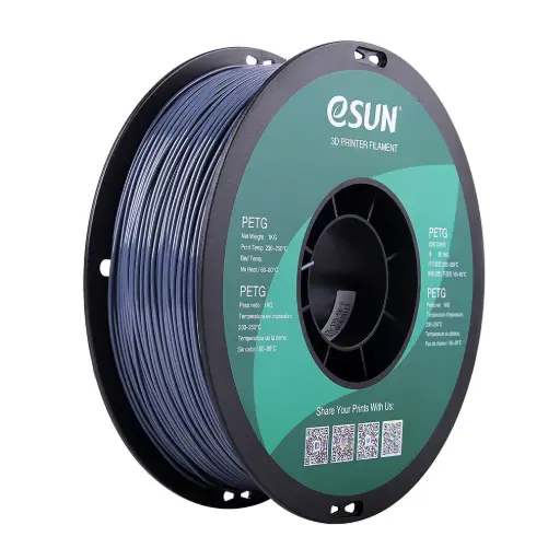 [PETG-P175SH1] eSun PETG - Filamento para impresión 3D – 1,75mm (1 Kg) – Gris