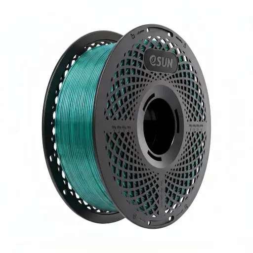 [PETG-Basic175T-QG1Y1] eSUN PETG-Basic - Filamento para impresión 3D – 1,75mm (1Kg) – Verde claro translúcido
